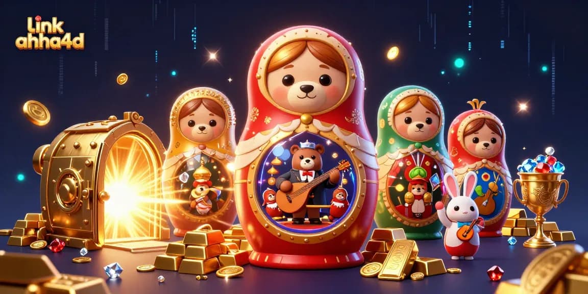 Experience the thrill at link ahha4d with vibrant 3D characters and casino elements.